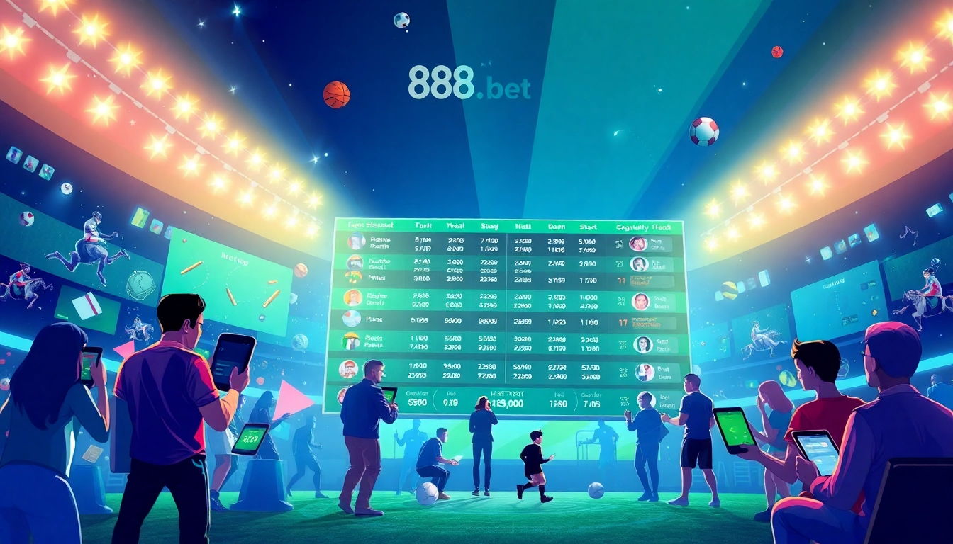 Experience the excitement of online sports betting at 888b.bet with a modern interface and vibrant sports icons.
