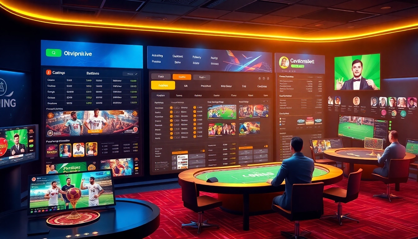 Dynamic online betting scene at okvipwin.live showcasing user-friendly interface and casino games.