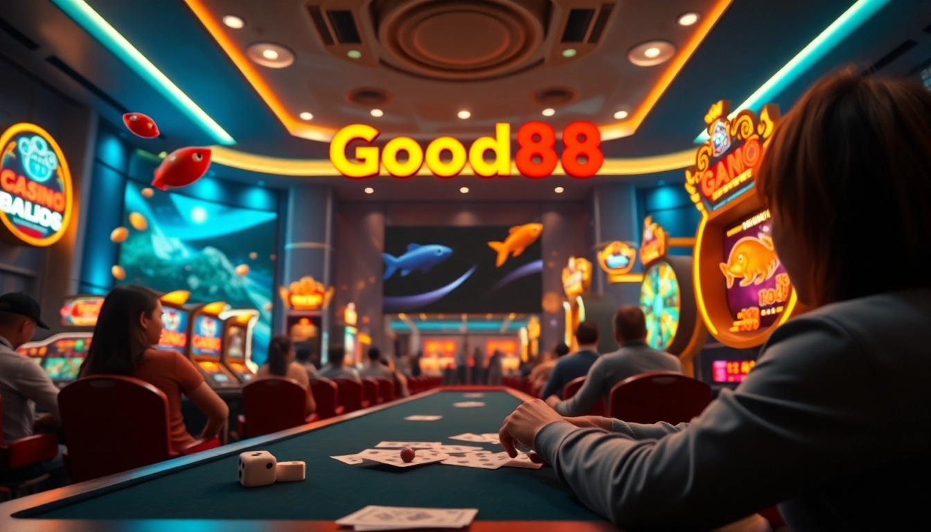 Exciting online gaming scene at good88.hu.net featuring casino games and sports betting.