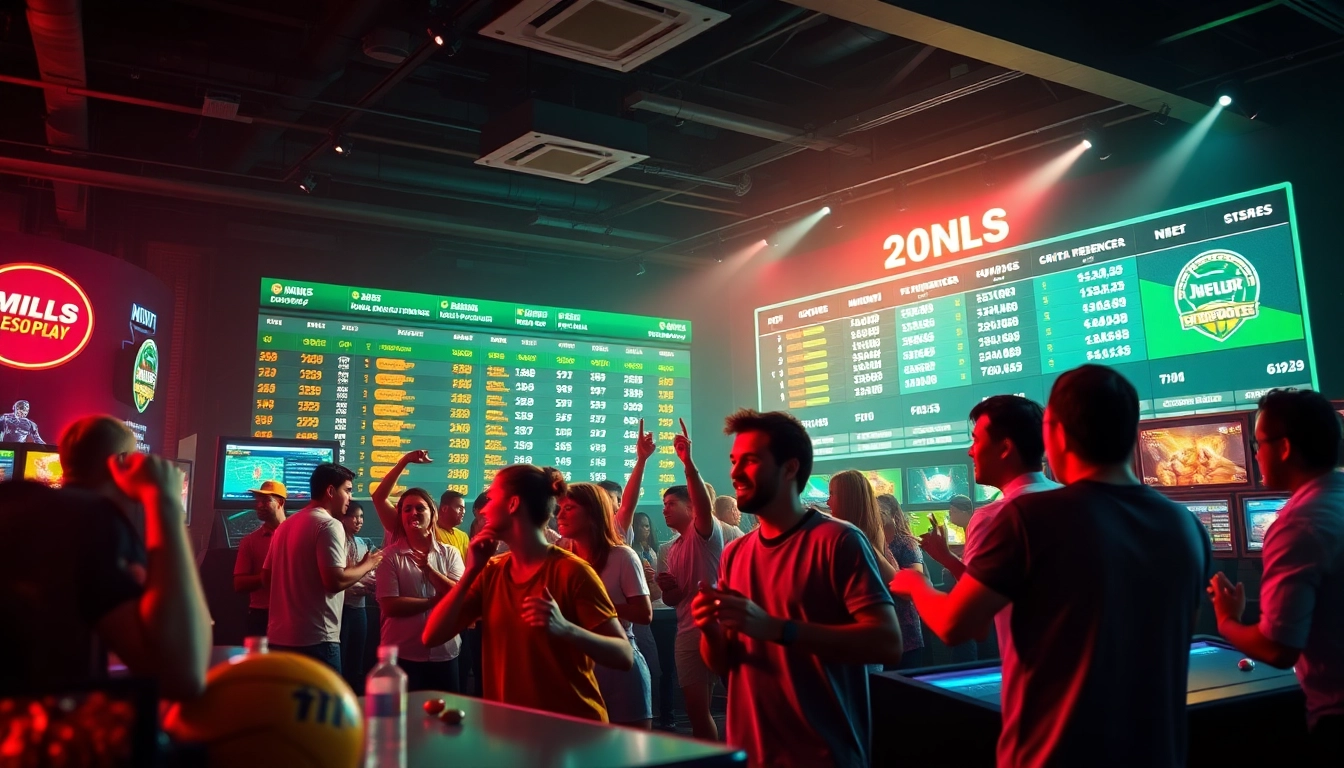 Exciting sports betting scene at 98winwin.live with interactive features and diverse players.