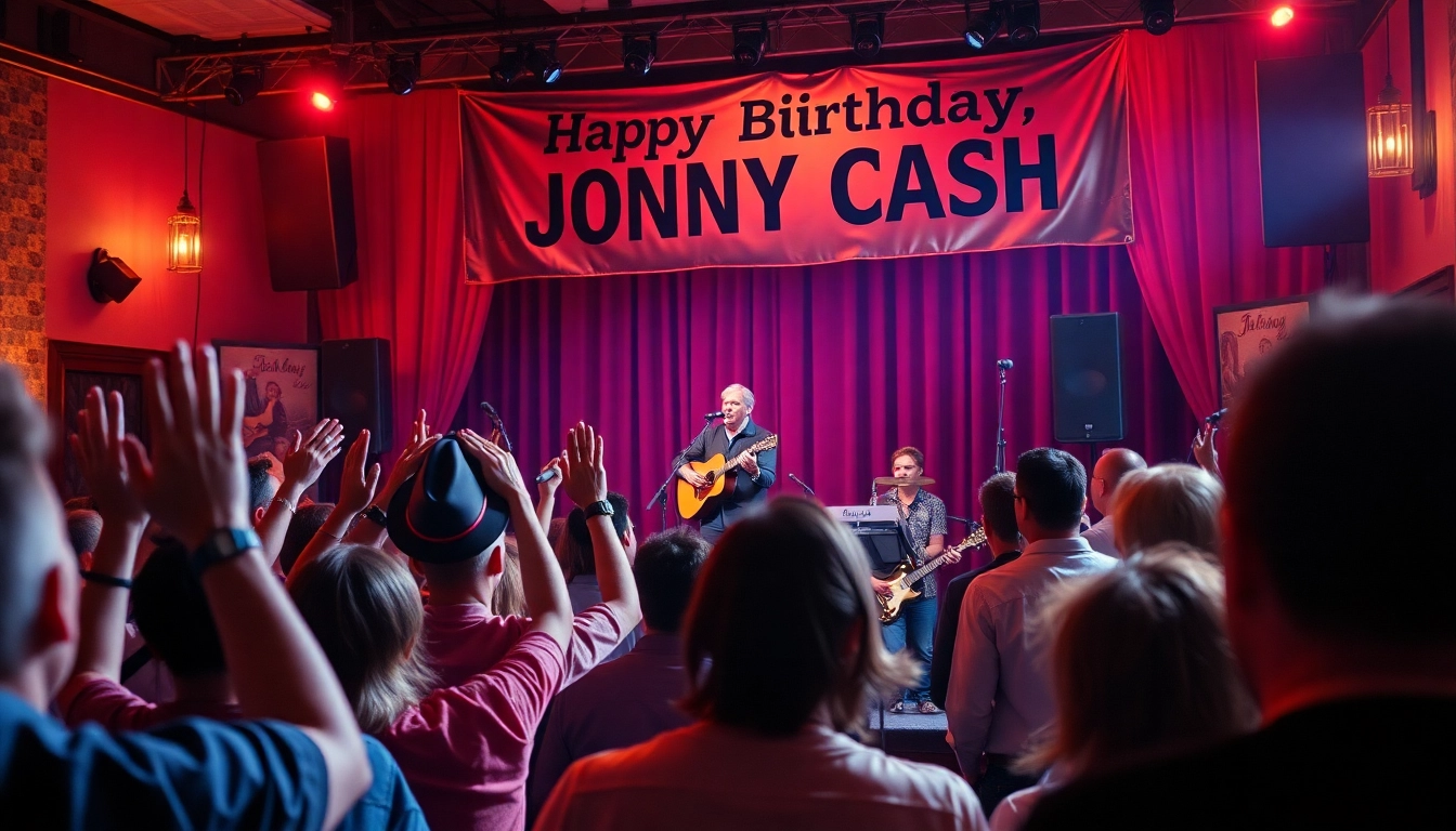 Celebrate the vibrant Johnny Cash birthday event at johnnycashbirthday.com with live music and festive atmosphere.