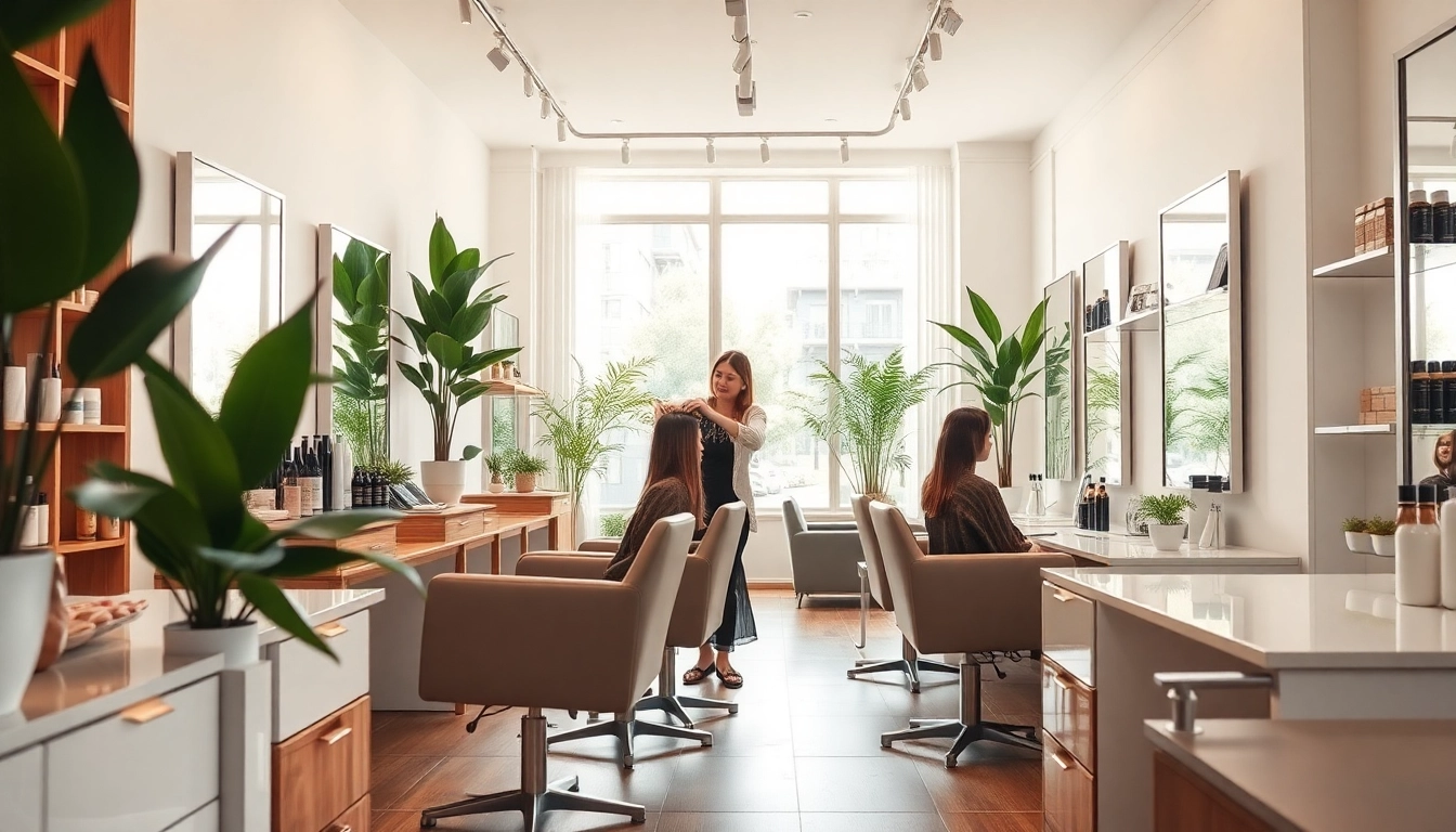 Discover the best hair salon in San Diego with a stylish and welcoming interior, featuring professional hair services and eco-friendly products.