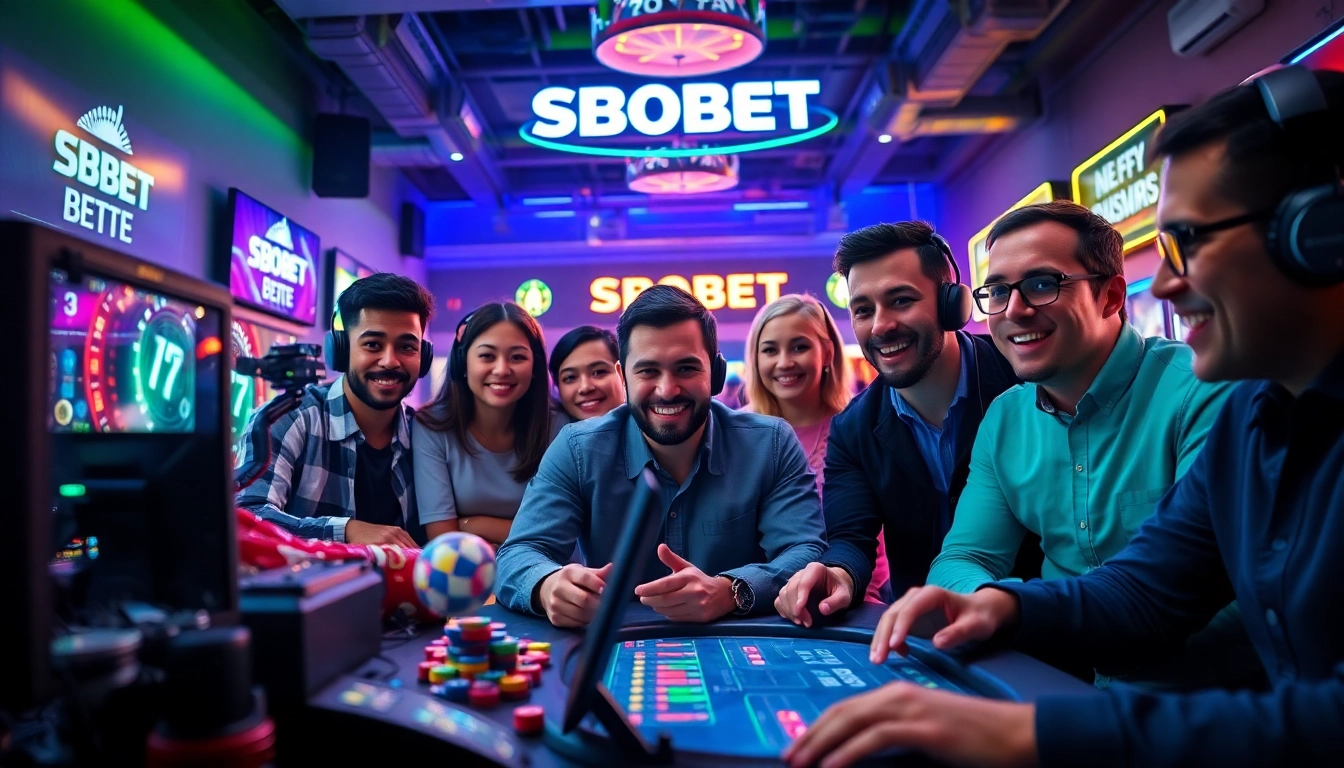 Engaging online gaming scene at sbobet.dance showcasing diverse players in thrilling betting activities.