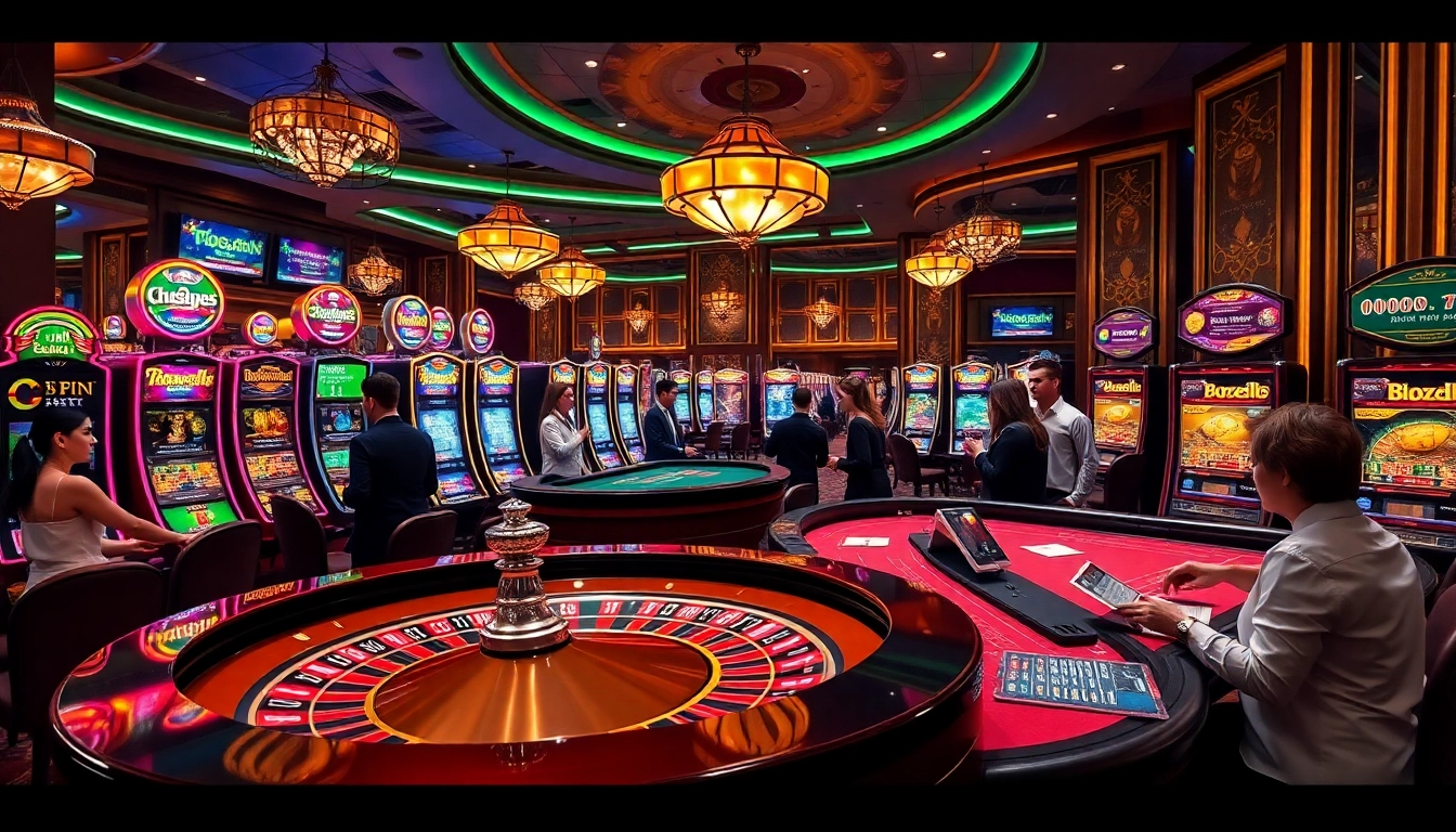 Engaging gaming experience at win55win.live with roulette, cards, and vibrant slot machines.